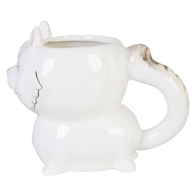 Gigil White Cat Mug