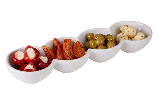 4 Section Snack Dish