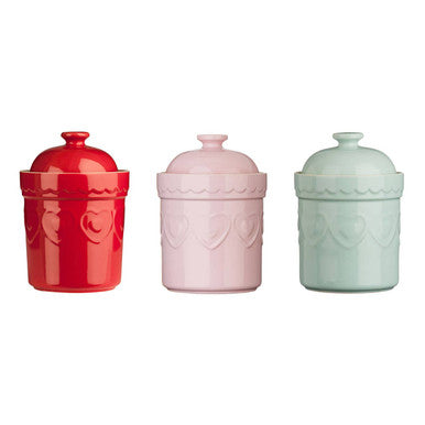 Sweet Heart Pastel Green Storage Canister