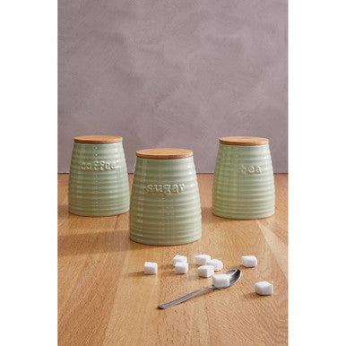 Winnie Green Dolomite Sugar Canister