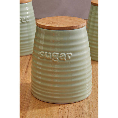 Winnie Green Dolomite Sugar Canister