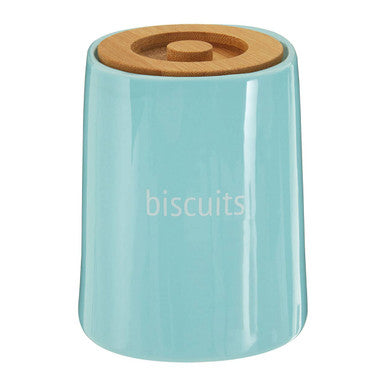 Blue Ceramic Biscuit Canister | Fletcher