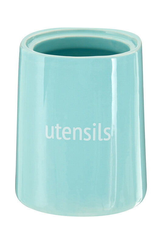 Fletcher Blue Utensil Jar