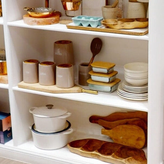 Fletcher Beige Ceramic Sugar Canister