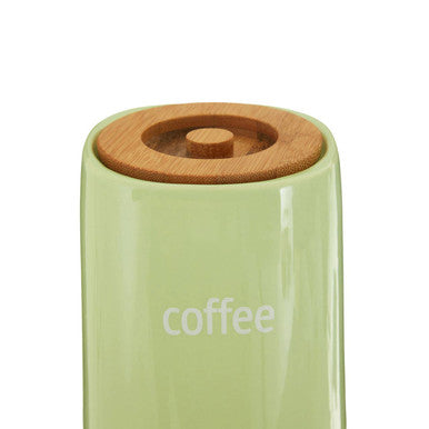Fletcher Green Ceramic Coffee Canister
