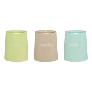 Fletcher Green Ceramic Utensil Holder