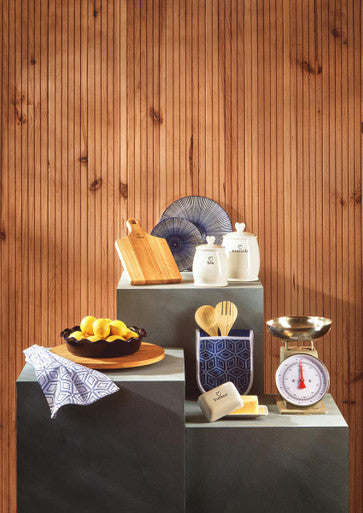 Charm White Dolomite Biscuit Canister