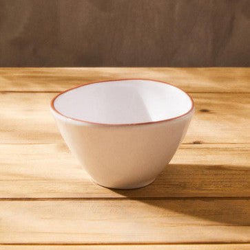 Calisto Terracotta White Glazed Cereal Bowl