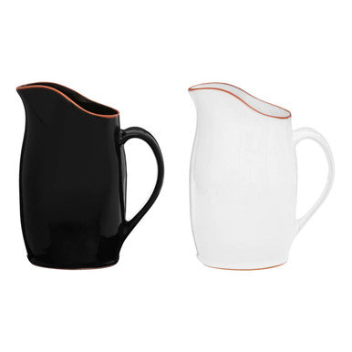 Calisto Terracotta Black Glazed Pitcher