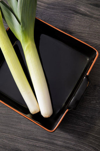 Calisto Terracotta Black Glazed Oven To Table Dish