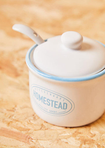 Sugar Pot with Lid and Spoon | Homestead