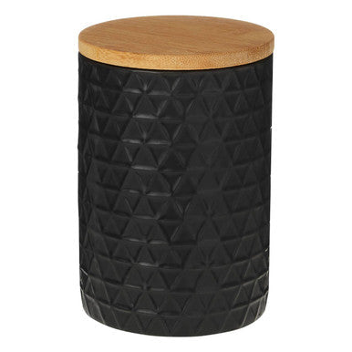 Geome Dolomite And Matt Black Tri Canister