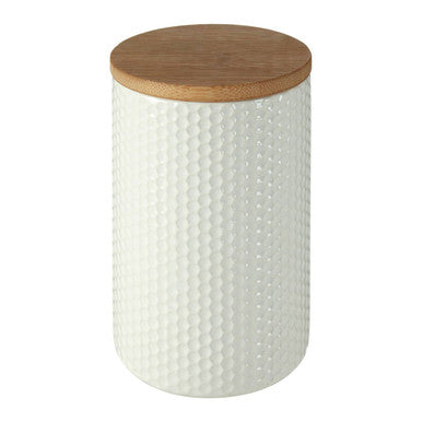 Geome White Hex Canister