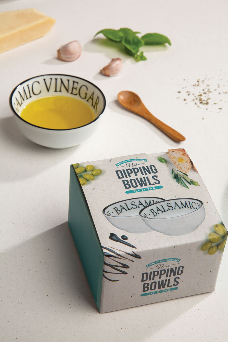 Set of Two Dipping Bowls | Noir