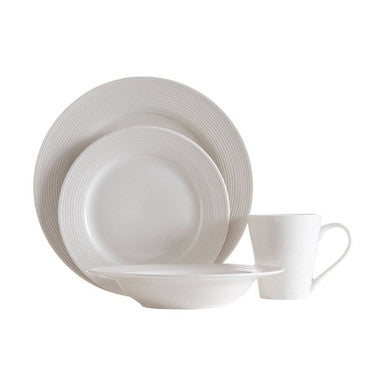 Livorno 16 Pc Ribbed Dinner Set