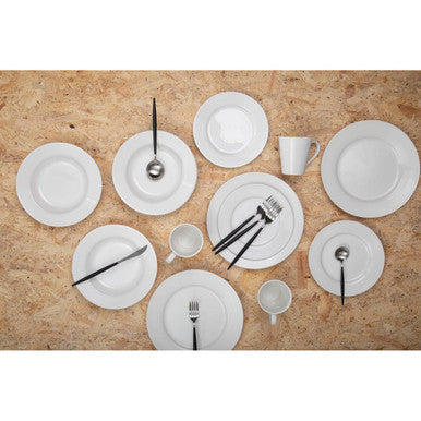 Avie 16 Piece Ribbed Dinner Set