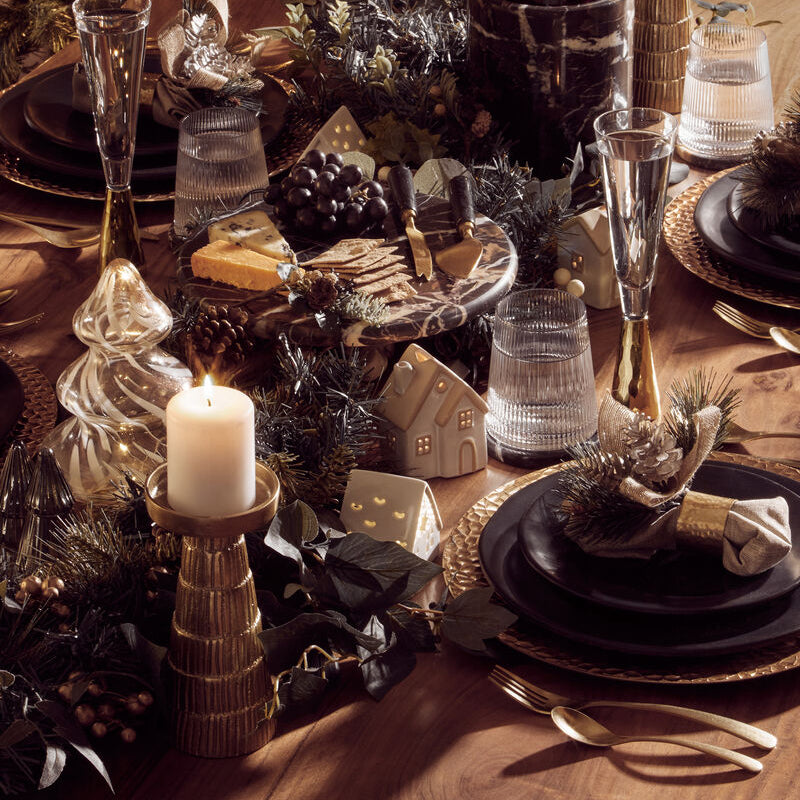 Hygge Black Stoneware Dinner Plate