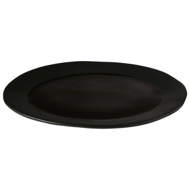 Black Stoneware Pizza Plate | Hygge