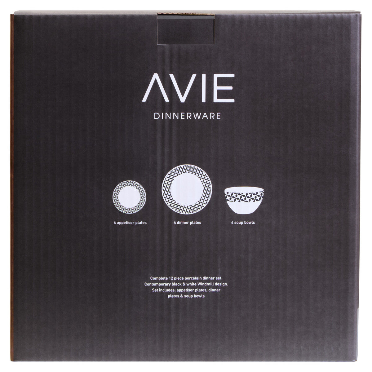 Avie 12 Piece Windmill Dinner Set