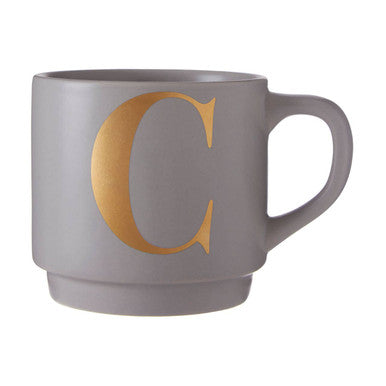 Grey Monogram Mug C | Signet