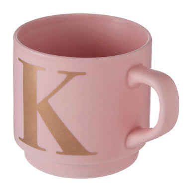Signet Pink Monogram Mug K