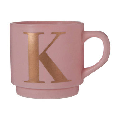 Pink Monogram Mug K | Signet