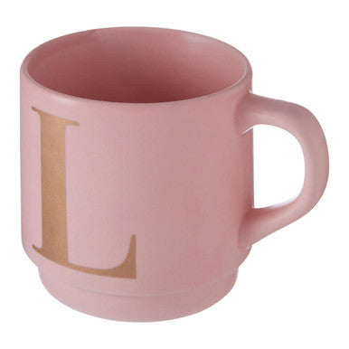 Signet Pink Monogram Mug L