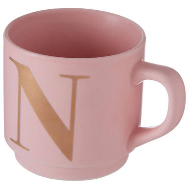 Signet Pink Monogram Mug N