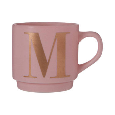 Signet Pink Monogram Mug M