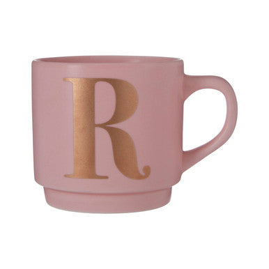Signet Pink Monogram Mug R