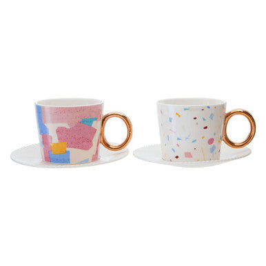 Miami 2 Cups And Saucers Set