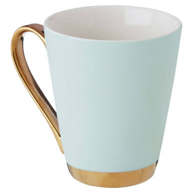 Mimo Green Frosted Deco A Letter Monogram Mug.
