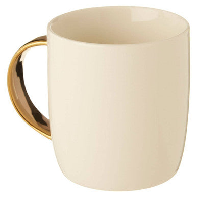 Diamond Deco White Monogram Mug K