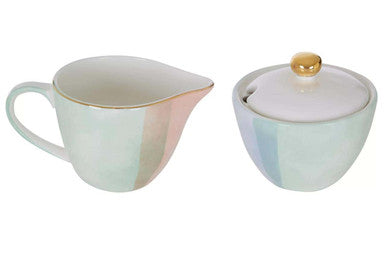 Colour Of Paradise Sugar Pot And Creamer