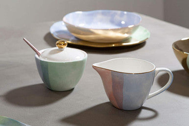 Colour Of Paradise Sugar Pot And Creamer