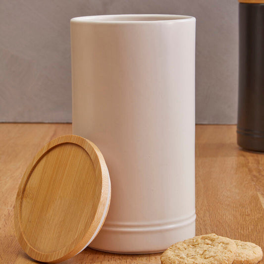 Fenwick Cream Large Stoneware Canister