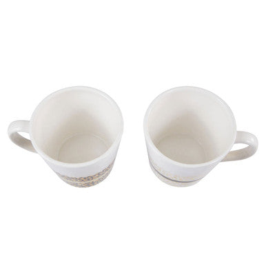 London Set of Two Leopard Print Mugs | London Leo