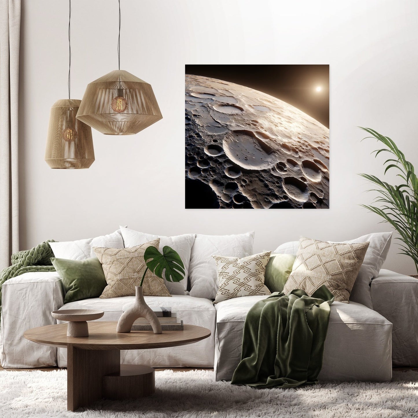 Mercury's Caloris Basin Brilliance Canvas