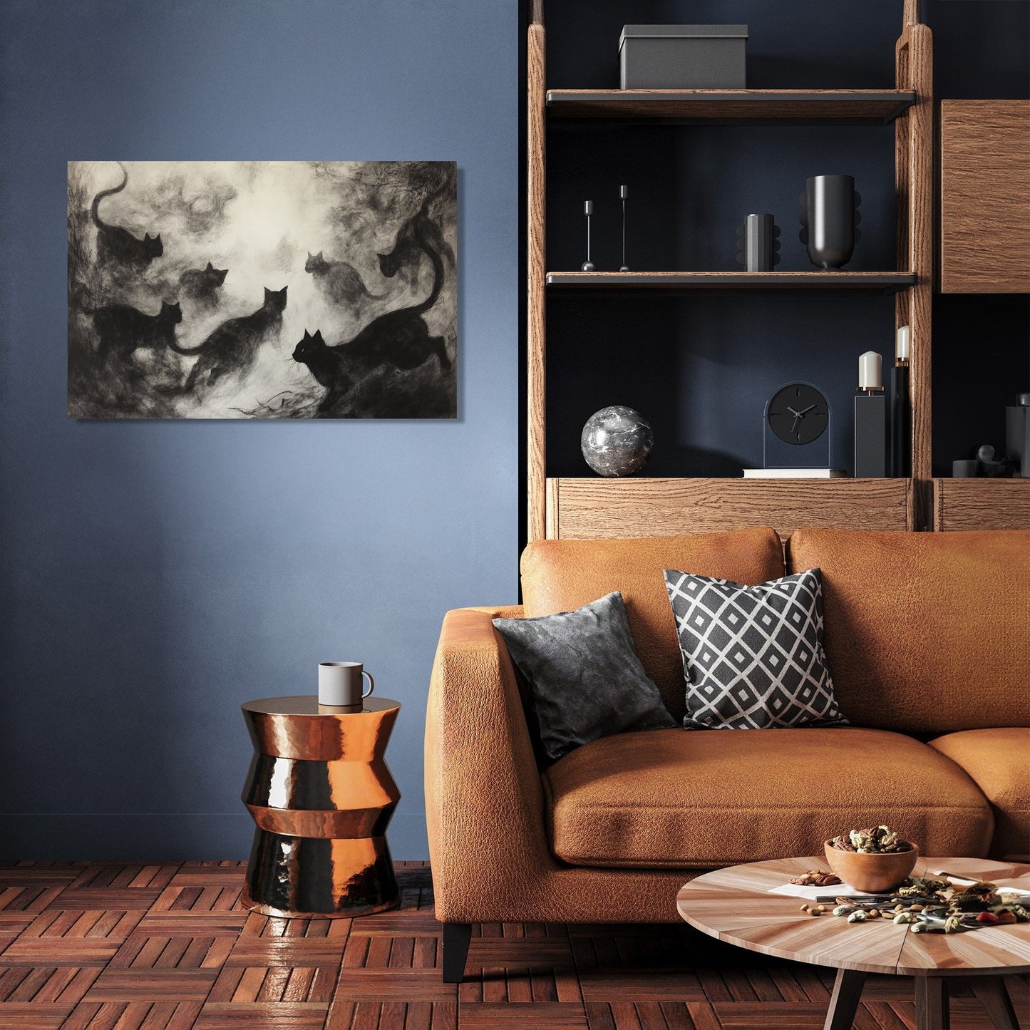Black Cats Canvas