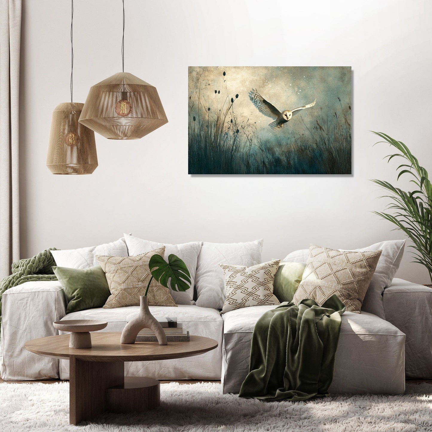 Barn Owl Serenity Canvas