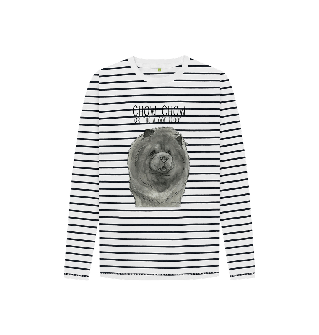 Blue Chow Chow Child's Breton Long Sleeved T-Shirt – Adorable Style for Little Dog Lovers