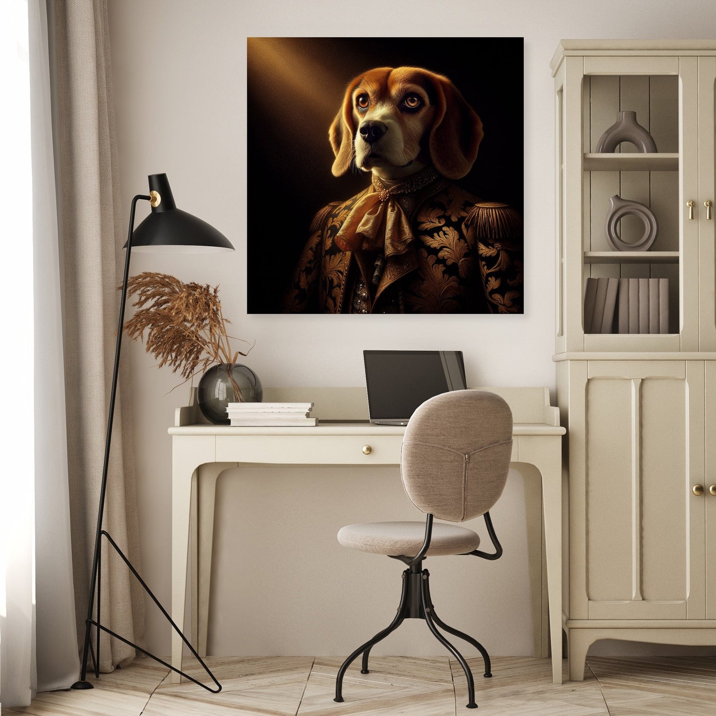 Regal Dawn Beagle Majesty Canvas