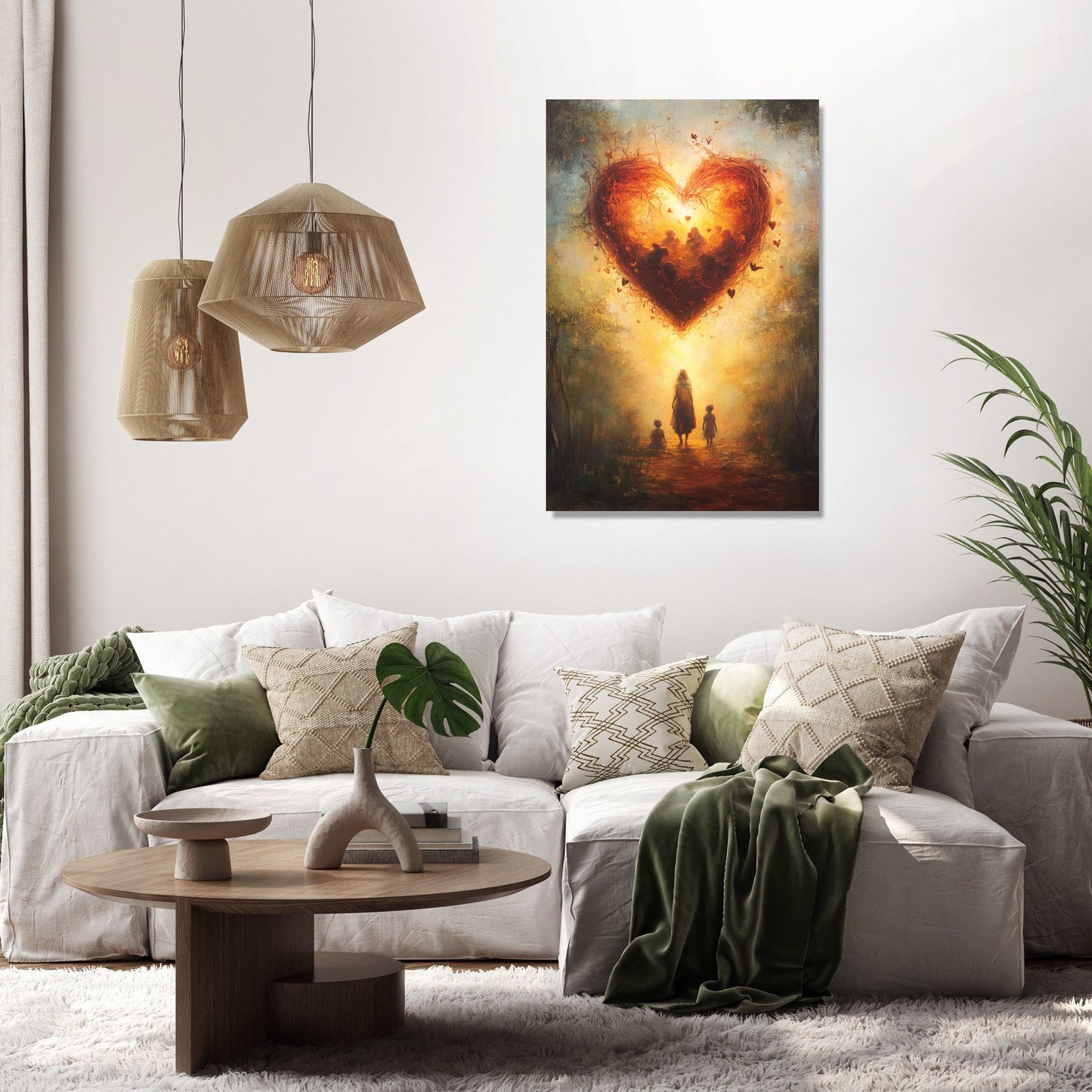 Heart of Maternal Sanctuary Canvas
