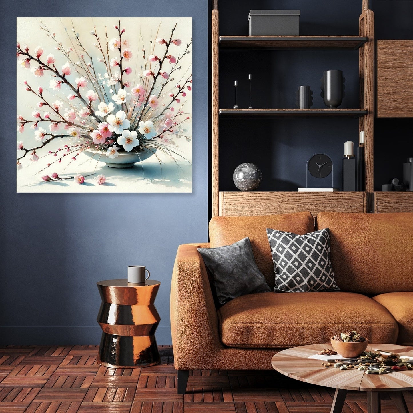 Cherry Blossom Ikebana Canvas