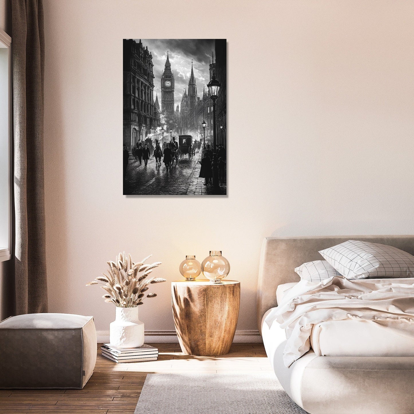 Victorian Street Elegance Canvas