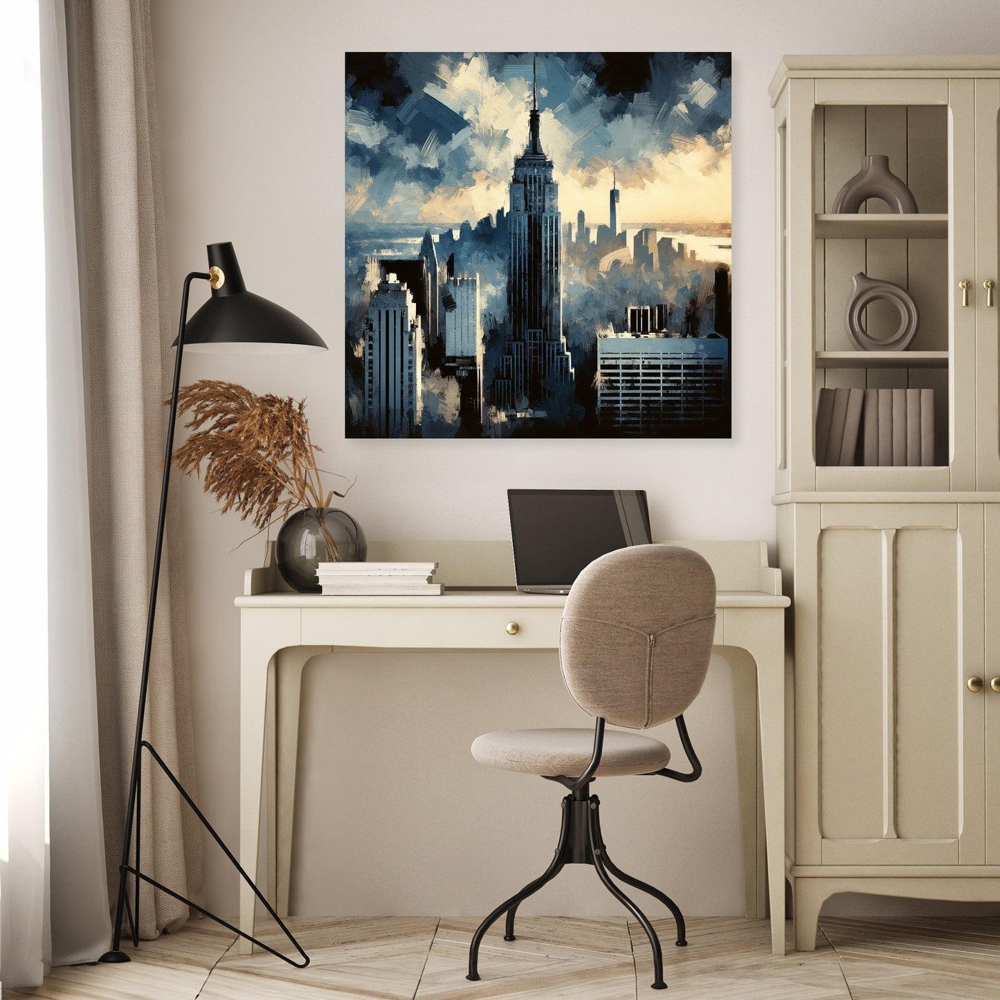 Vintage Skyline Canvas