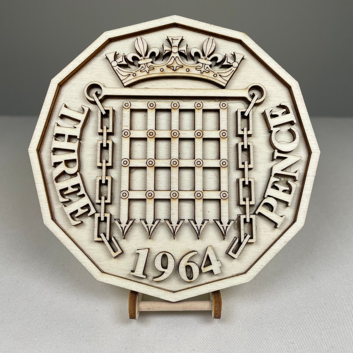 Three Pence Coaster - Handmade Tableware by Curious Rabbit ®