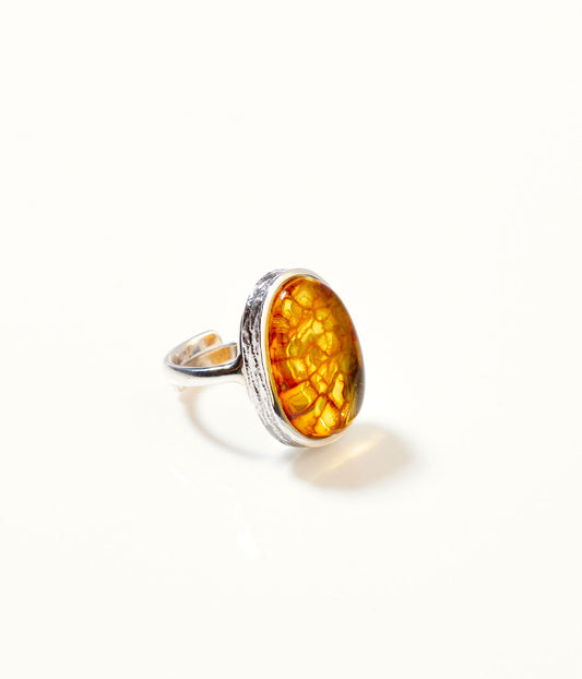 Amber Mirage Ring