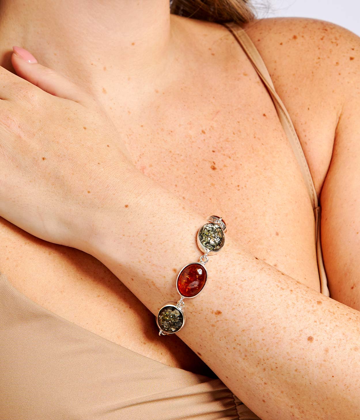 Multicolour Amber Serenity Bracelet