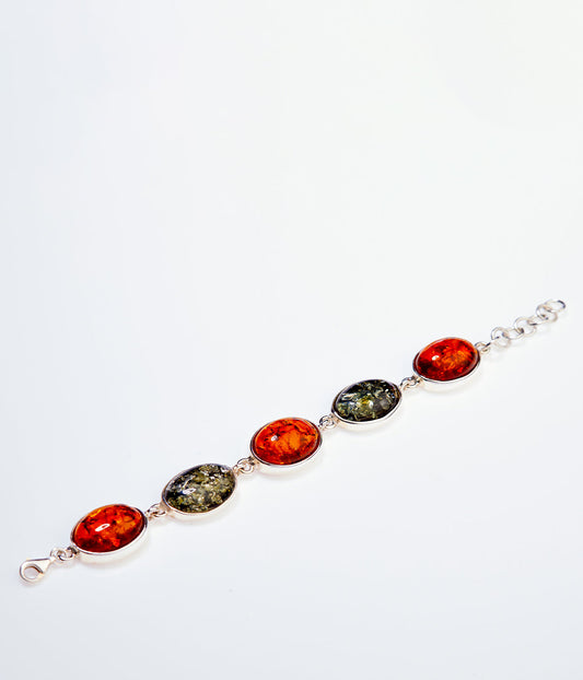 Multicolour Amber Serenity Bracelet